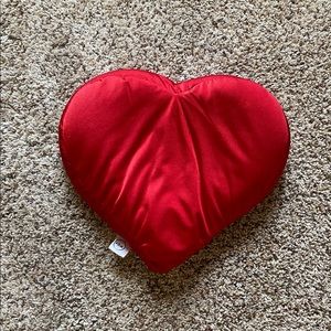 Brookstone Beaded Red Heart Pillow